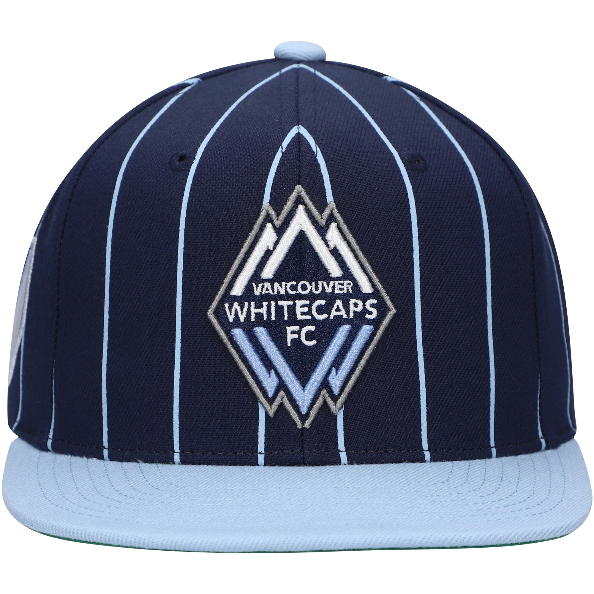men8217s vancouver whitecaps fc mitchell amp ness navy team pin snapback hat | Inter Miami CF Jerseys, Hats, and MLS Fan Gear