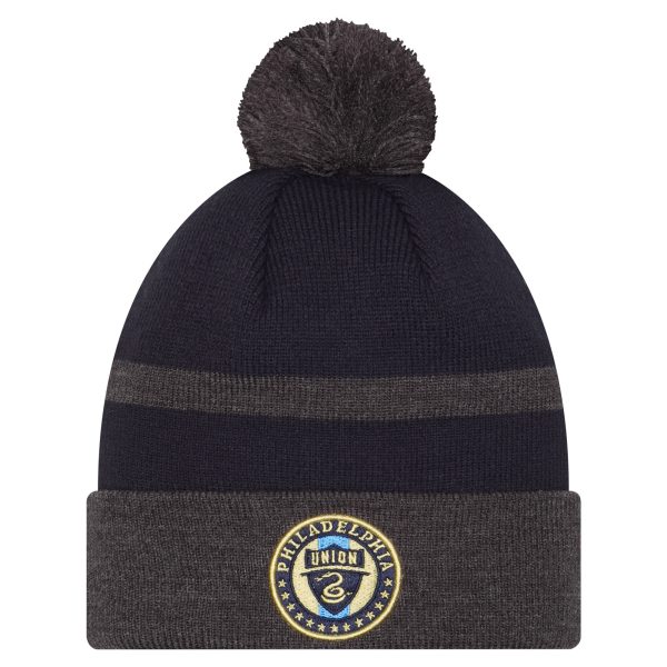 philadelphia union new era navy 2025 kickoff cuffed knit hat with pom | Inter Miami CF Jerseys, Hats, and MLS Fan Gear