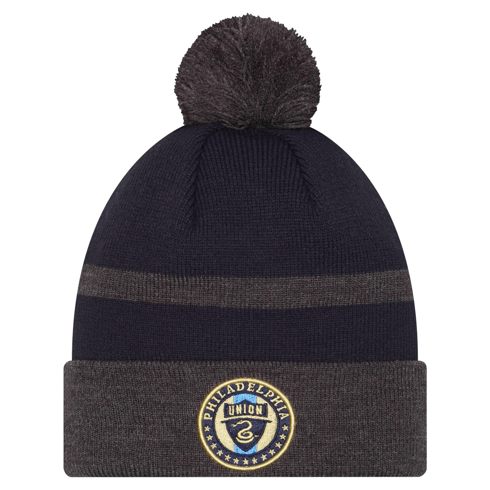 philadelphia union new era navy 2025 kickoff cuffed knit hat with pom | Inter Miami CF Jerseys, Hats, and MLS Fan Gear