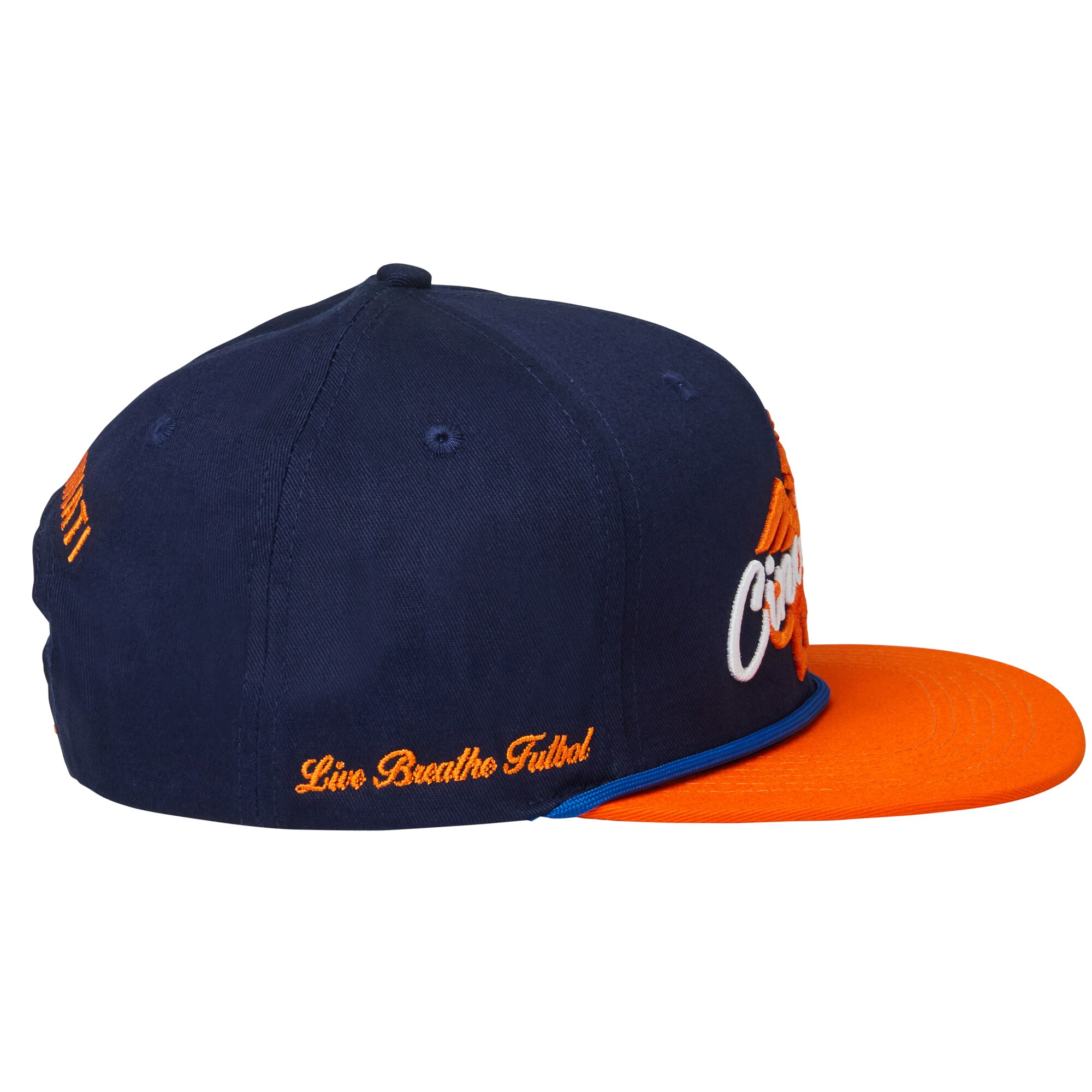 unisex fc cincinnati live breathe futbol navy snapback hat | Inter Miami CF Jerseys, Hats, and MLS Fan Gear