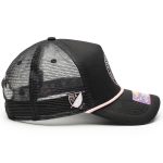 unisex inter miami cf black atmosphere adjustable trucker hat | Inter Miami CF Jerseys, Hats, and MLS Fan Gear