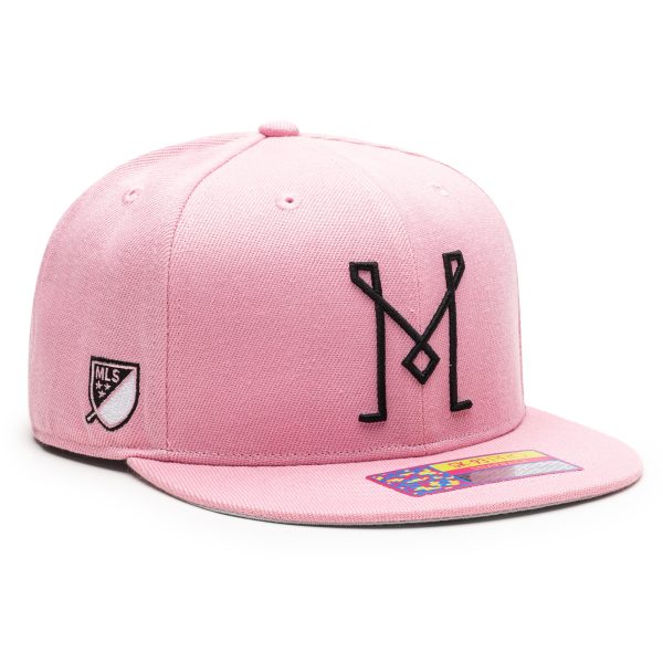 unisex inter miami cf pink dawn snapback hat | Inter Miami CF Jerseys, Hats, and MLS Fan Gear
