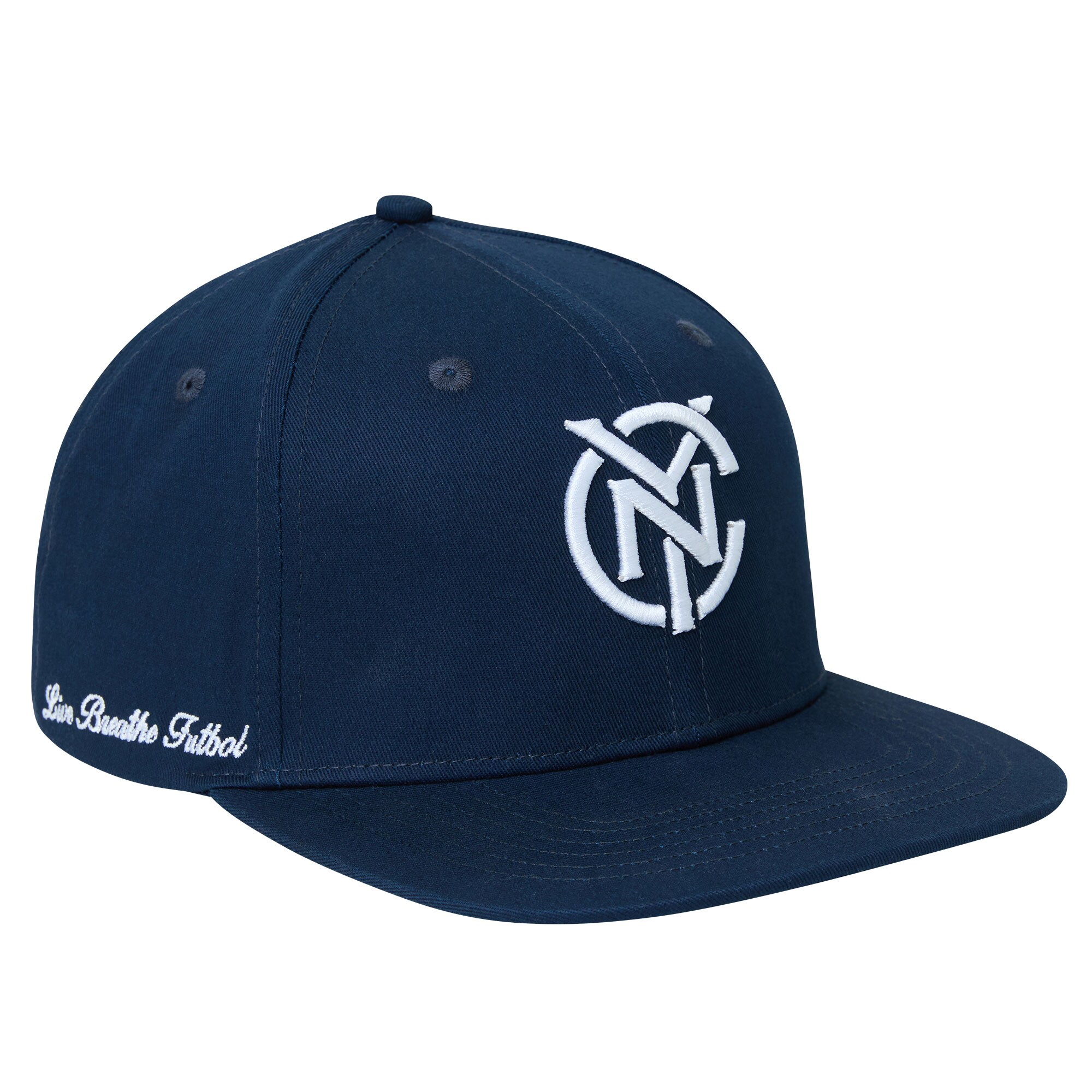 unisex new york city fc live breathe futbol navy monogram snapback hat | Inter Miami CF Jerseys, Hats, and MLS Fan Gear