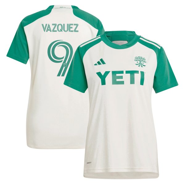 women8217s austin fc brandon vazquez adidas tan 2024 the armadillo kit replica player jersey | Inter Miami CF Jerseys, Hats, and MLS Fan Gear