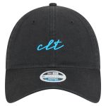 women8217s charlotte fc new era black script 9twenty adjustable hat | Inter Miami CF Jerseys, Hats, and MLS Fan Gear