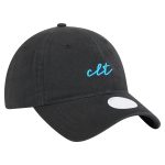 women8217s charlotte fc new era black script 9twenty adjustable hat | Inter Miami CF Jerseys, Hats, and MLS Fan Gear