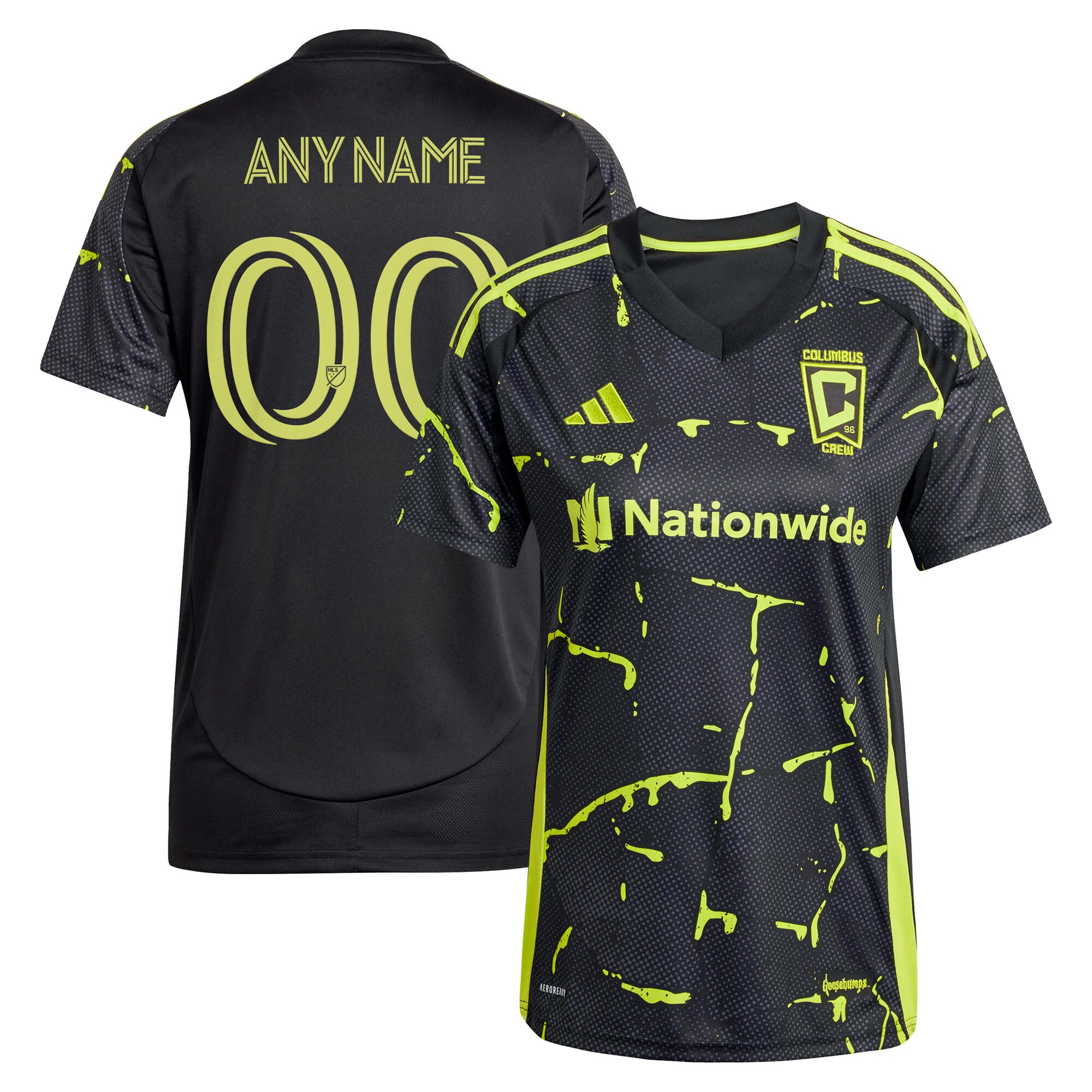 women8217s columbus crew adidas black 2025 the goosebumps kit replica custom jersey | Inter Miami CF Jerseys, Hats, and MLS Fan Gear