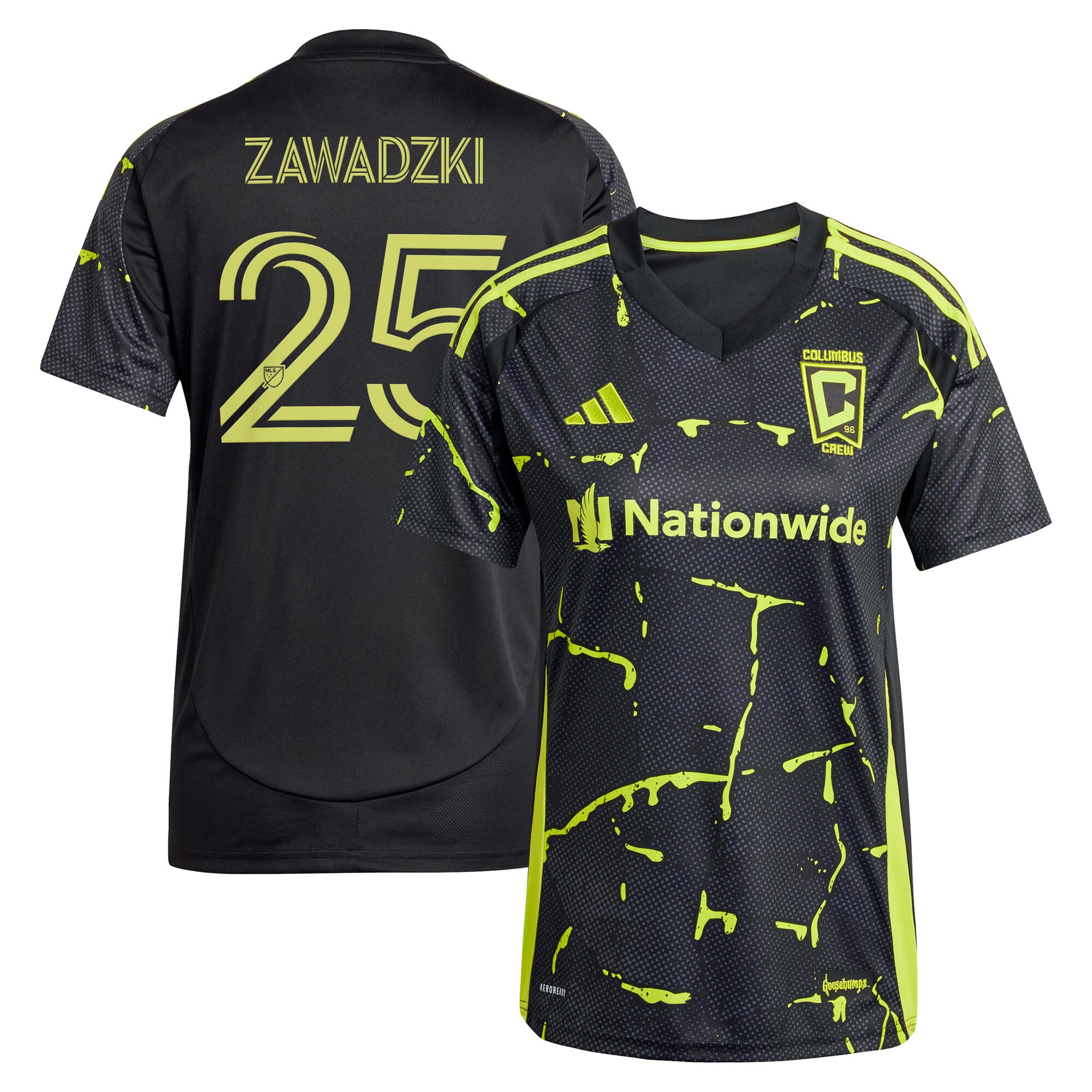 women8217s columbus crew sean zawadzki adidas black 2025 the goosebumps kit replica player jersey | Inter Miami CF Jerseys, Hats, and MLS Fan Gear
