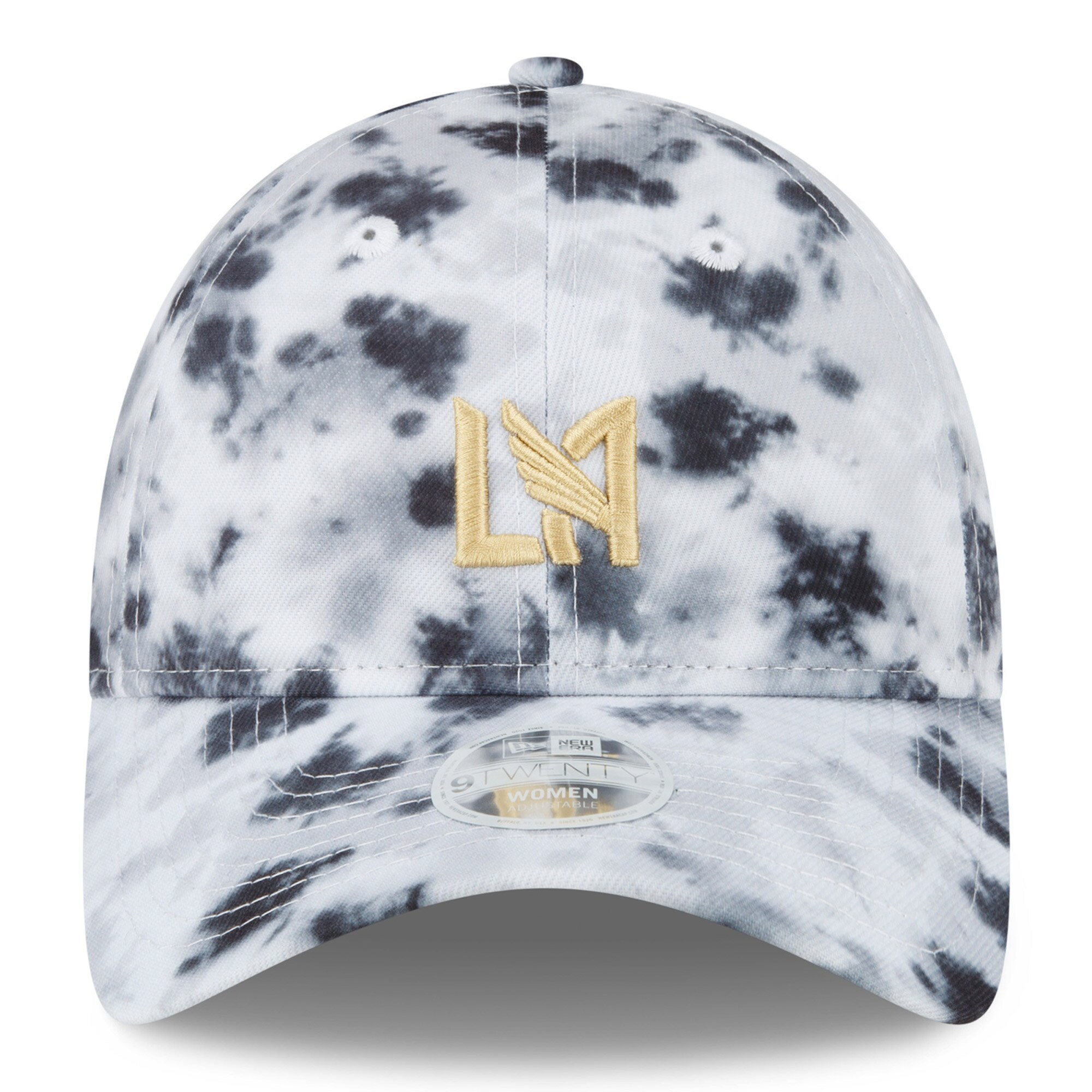 women8217s lafc new era black tie-dye 9twenty adjustable hat | Inter Miami CF Jerseys, Hats, and MLS Fan Gear