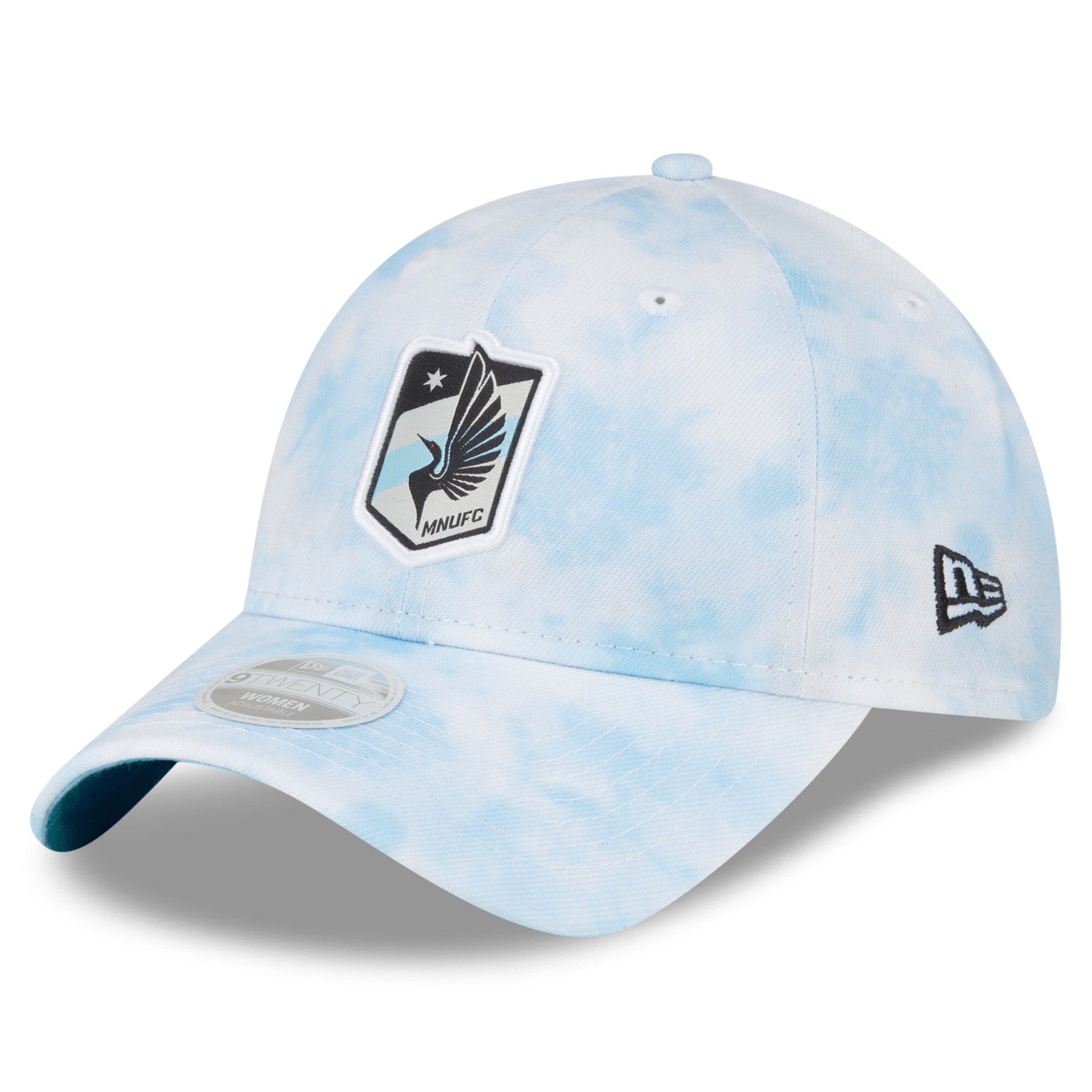 women8217s minnesota united fc new era light blue tie-dye 9twenty adjustable hat | Inter Miami CF Jerseys, Hats, and MLS Fan Gear