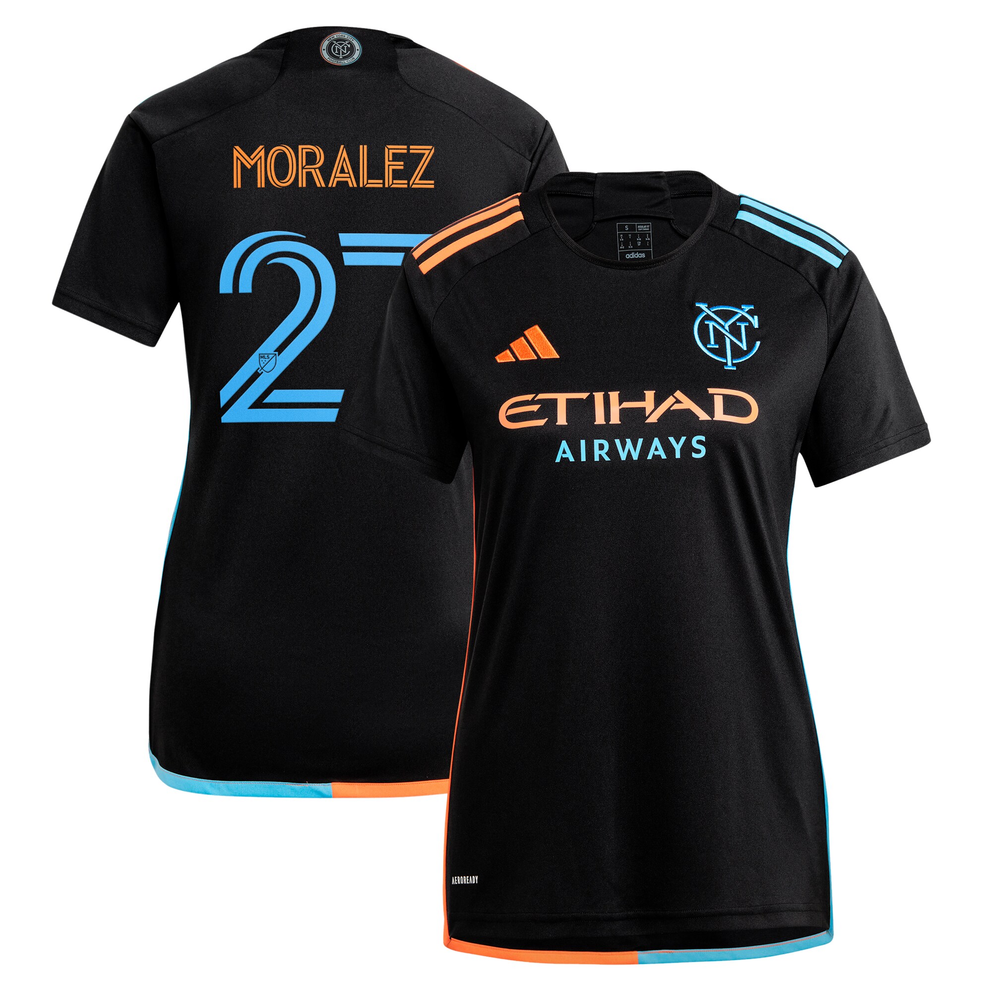 women8217s new york city fc maximiliano moralez adidas black 2024 247 kit replica player jersey | Inter Miami CF Jerseys, Hats, and MLS Fan Gear