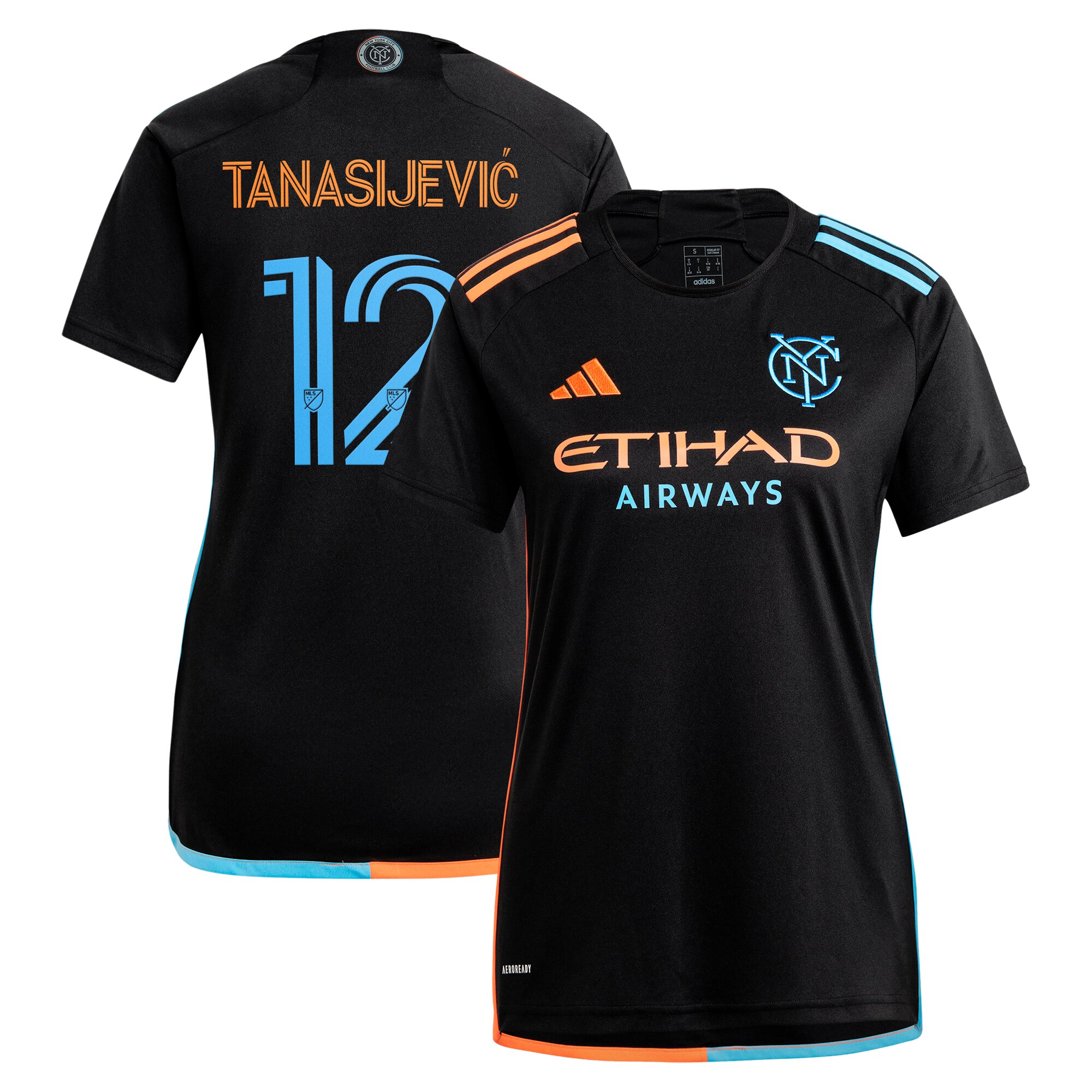 women8217s new york city fc strahinja tanasijevic adidas black 2024 247 kit replica player jersey | Inter Miami CF Jerseys, Hats, and MLS Fan Gear