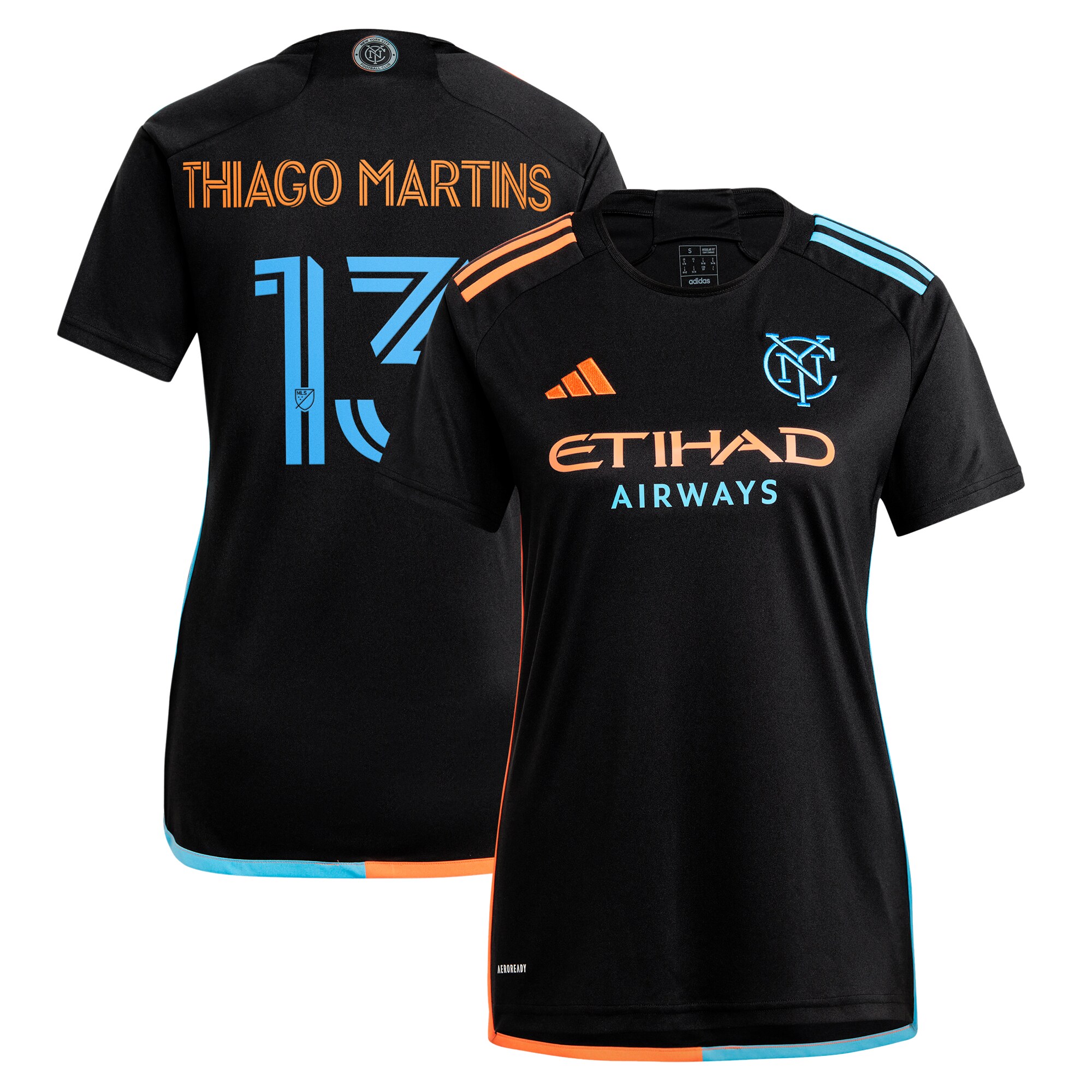 women8217s new york city fc thiago martins adidas black 2024 247 kit replica player jersey | Inter Miami CF Jerseys, Hats, and MLS Fan Gear