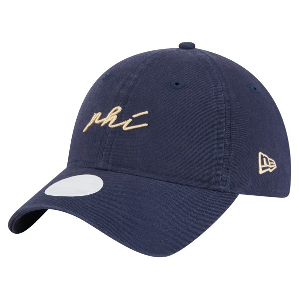 women8217s philadelphia union new era navy script 9twenty adjustable hat | Inter Miami CF Jerseys, Hats, and MLS Fan Gear