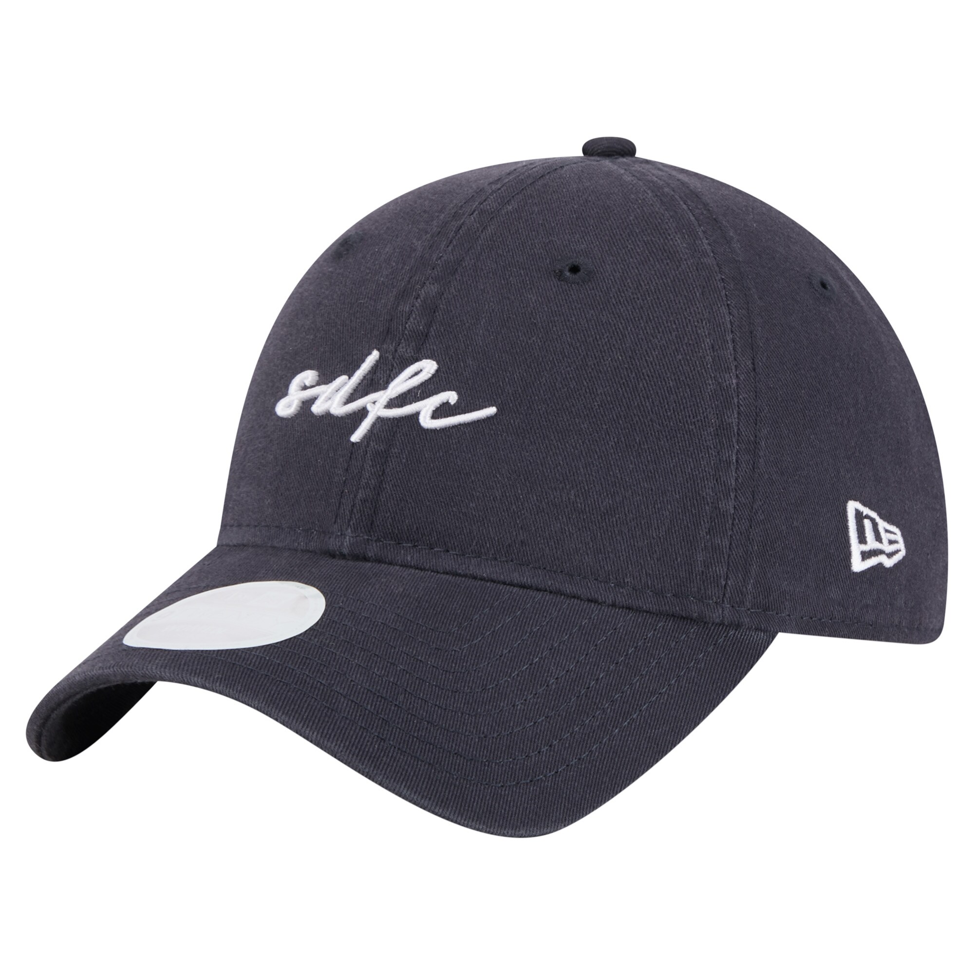 women8217s san diego fc new era navy script 9twenty adjustable hat | Inter Miami CF Jerseys, Hats, and MLS Fan Gear