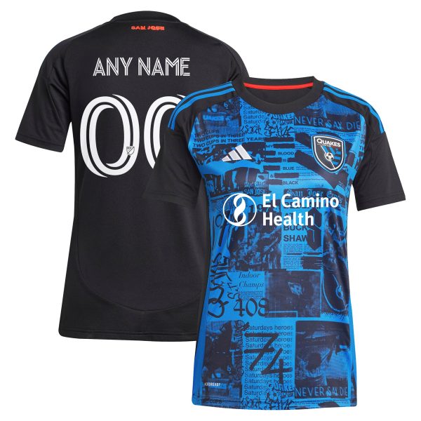 women8217s san jose earthquakes adidas black 2025 headliner replica custom jersey | Inter Miami CF Jerseys, Hats, and MLS Fan Gear