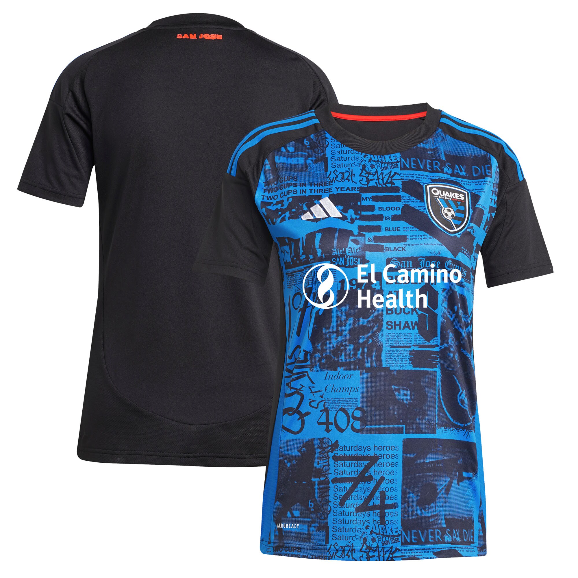 women8217s san jose earthquakes adidas black 2025 headliner replica jersey | Inter Miami CF Jerseys, Hats, and MLS Fan Gear