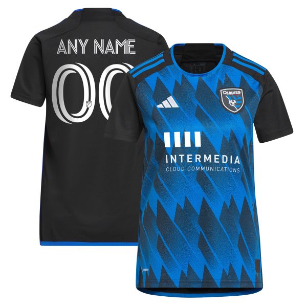 women8217s san jose earthquakes adidas blue 2023 active fault jersey replica custom jersey | Inter Miami CF Jerseys, Hats, and MLS Fan Gear