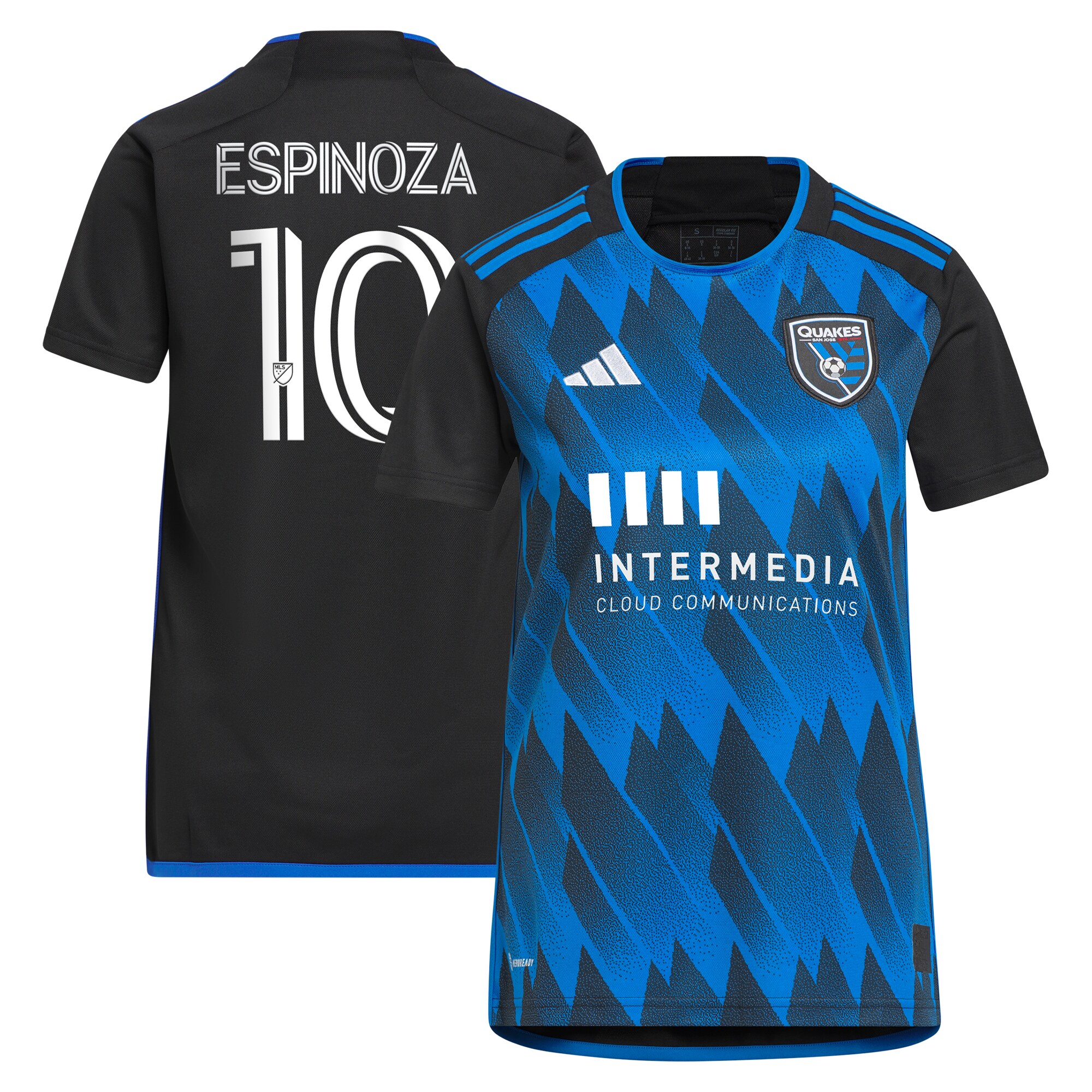 women8217s san jose earthquakes cristian espinoza adidas blue 2023 active fault jersey replica jersey | Inter Miami CF Jerseys, Hats, and MLS Fan Gear