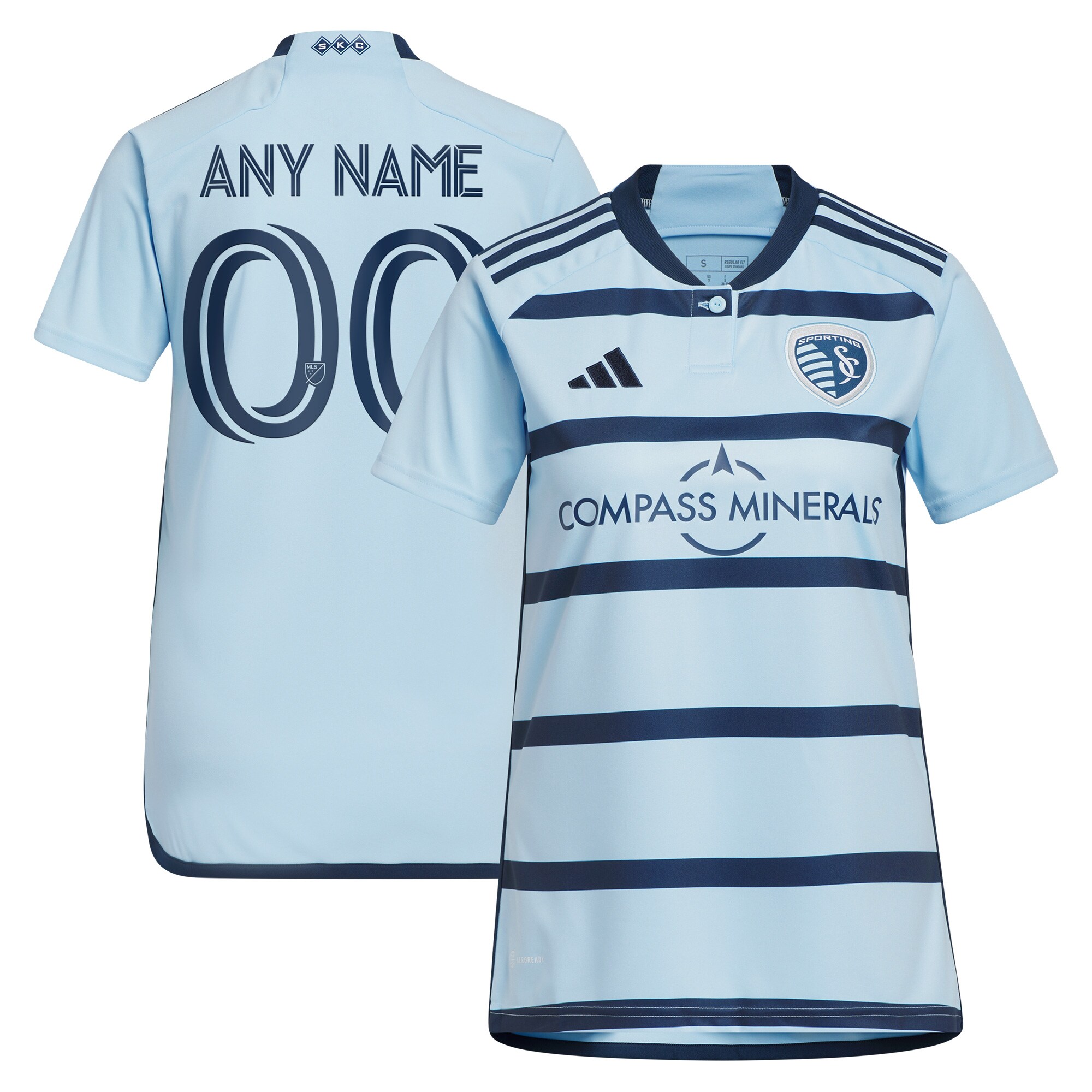 women8217s sporting kansas city adidas light blue 2023 hoops 4.0 replica custom jersey | Inter Miami CF Jerseys, Hats, and MLS Fan Gear