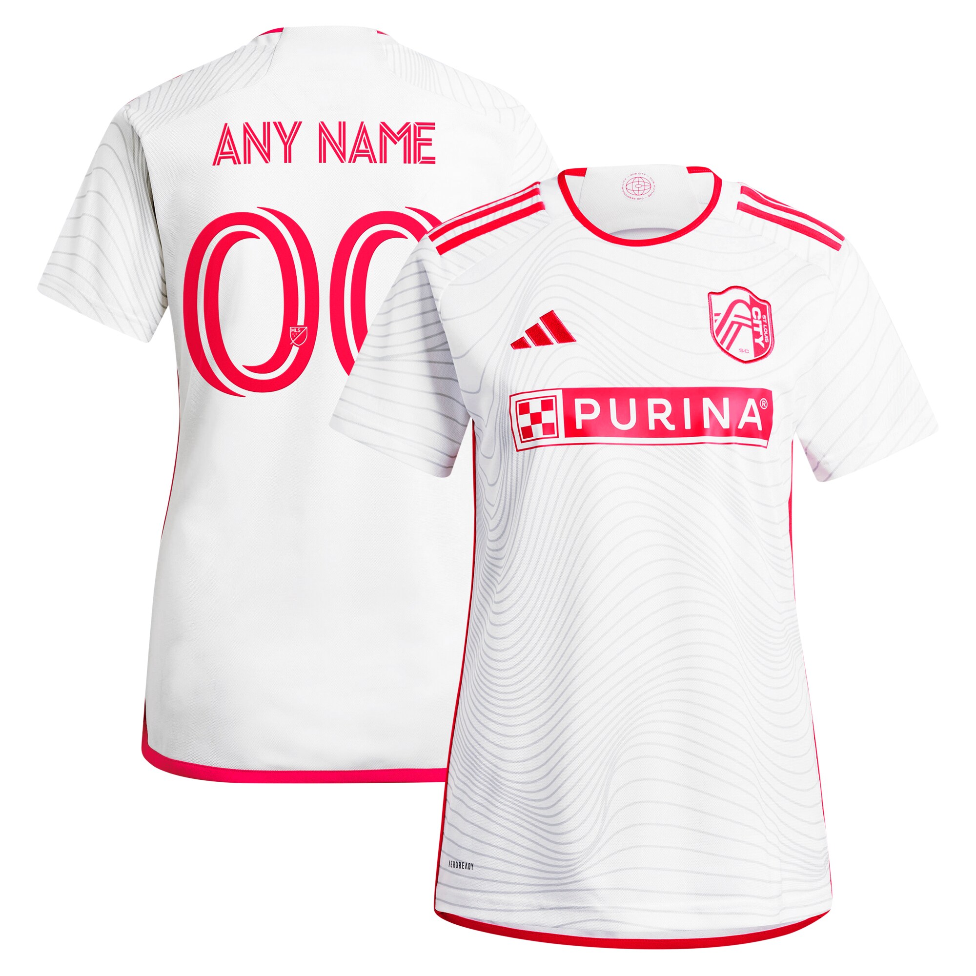 women8217s st. louis city sc adidas white 2024 the confluence kit replica custom jersey | Inter Miami CF Jerseys, Hats, and MLS Fan Gear