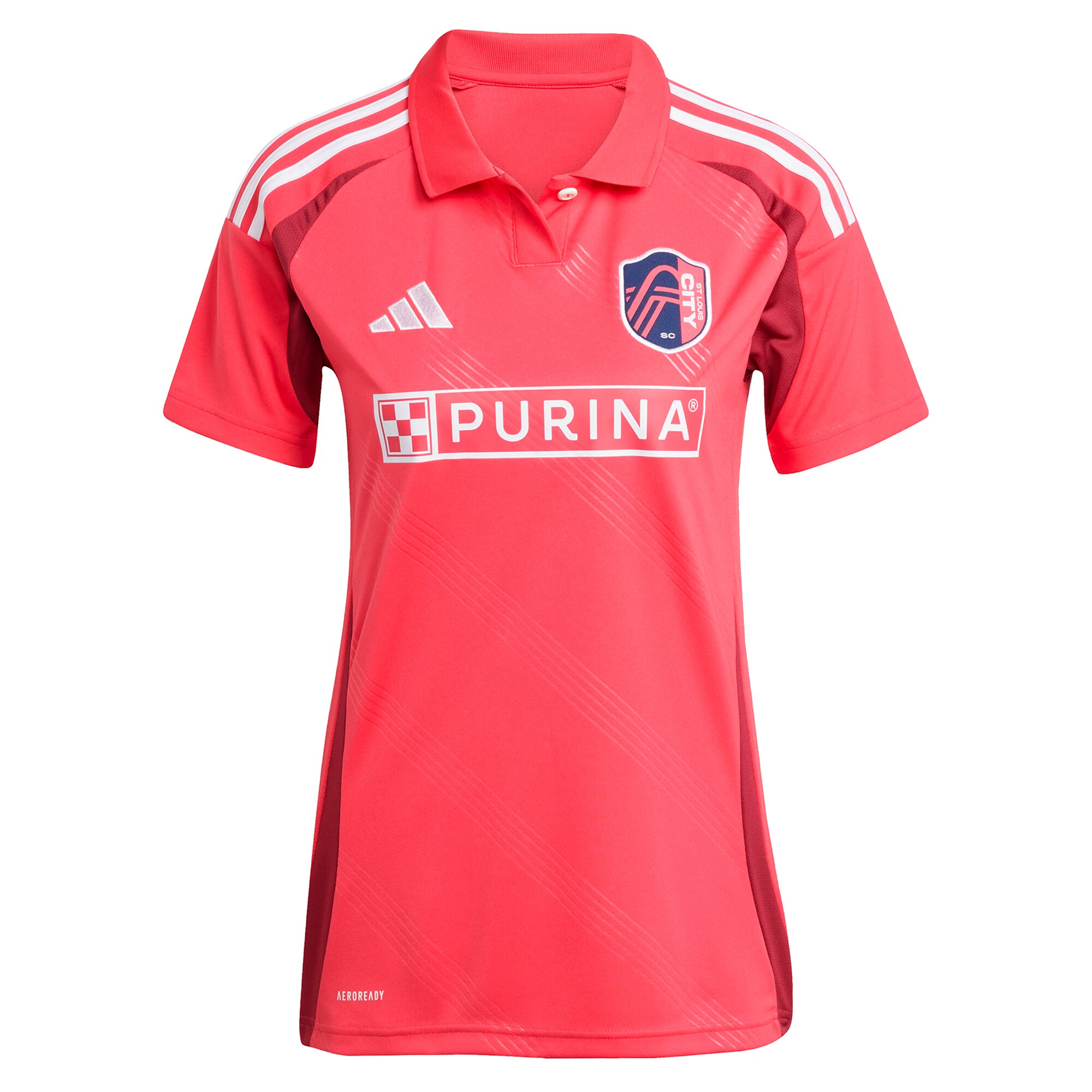 women8217s st. louis city sc cedric teuchert adidas pink 2025 forever city red replica player jersey | Inter Miami CF Jerseys, Hats, and MLS Fan Gear