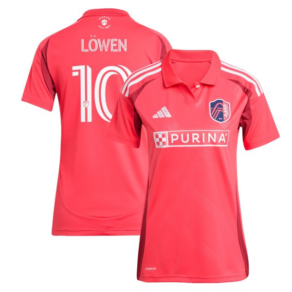 women8217s st. louis city sc eduard löwen adidas red 2025 forever city red replica player jersey | Inter Miami CF Jerseys, Hats, and MLS Fan Gear