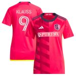 women8217s st. louis city sc joão klauss adidas red 2023 city kit replica jersey | Inter Miami CF Jerseys, Hats, and MLS Fan Gear