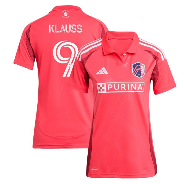 women8217s st. louis city sc joão klauss adidas red 2025 forever city red replica player jersey | Inter Miami CF Jerseys, Hats, and MLS Fan Gear