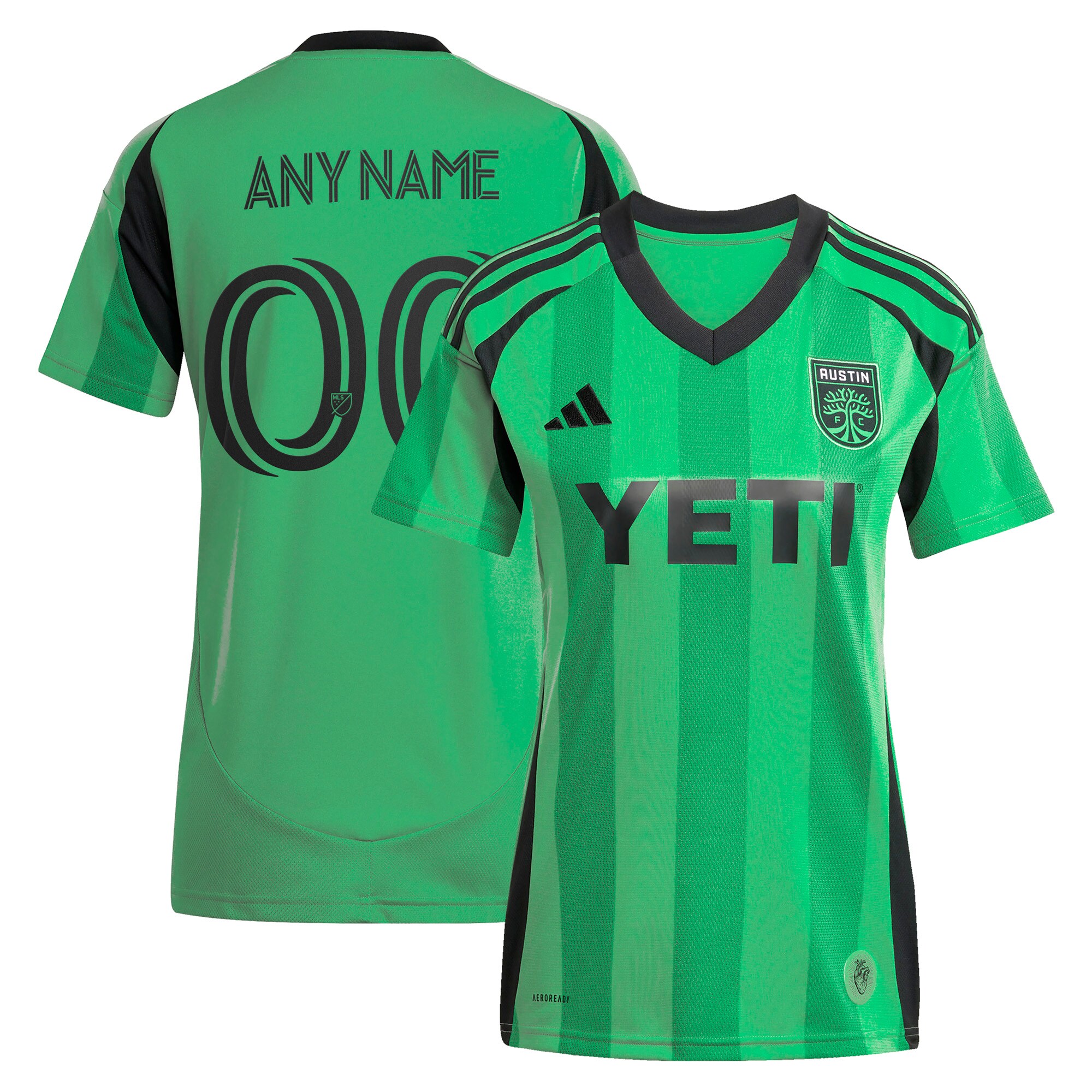 youth austin fc adidas green 2025 the heartbeat kit replica custom jersey | Inter Miami CF Jerseys, Hats, and MLS Fan Gear