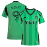 youth austin fc brandon vazquez adidas green 2025 the heartbeat kit replica player jersey | Inter Miami CF Jerseys, Hats, and MLS Fan Gear
