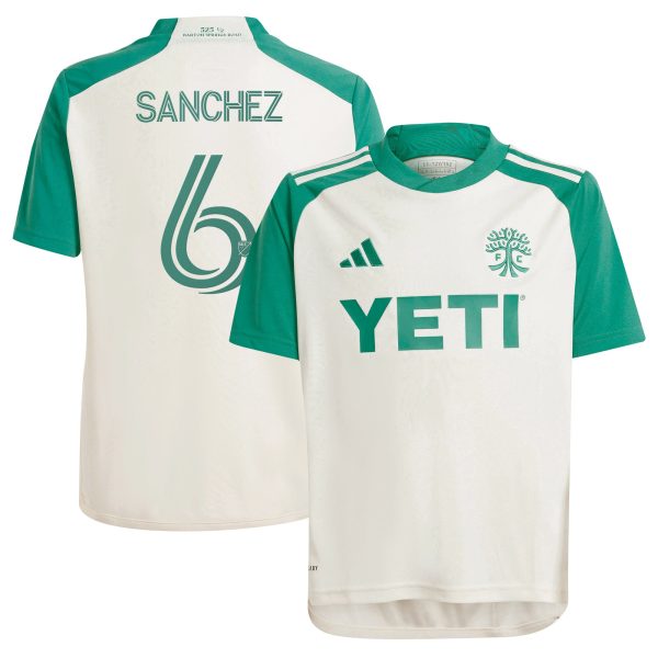 youth austin fc ilie sanchez adidas tan 2024 the armadillo kit replica player jersey | Inter Miami CF Jerseys, Hats, and MLS Fan Gear