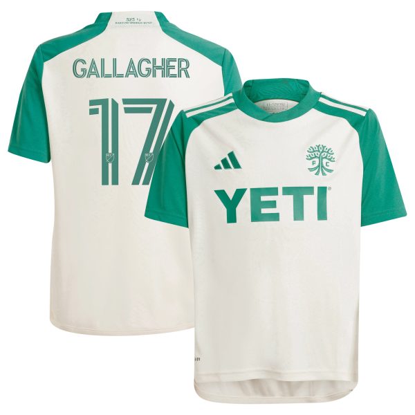 youth austin fc jon gallagher adidas tan 2024 the armadillo kit replica player jersey | Inter Miami CF Jerseys, Hats, and MLS Fan Gear