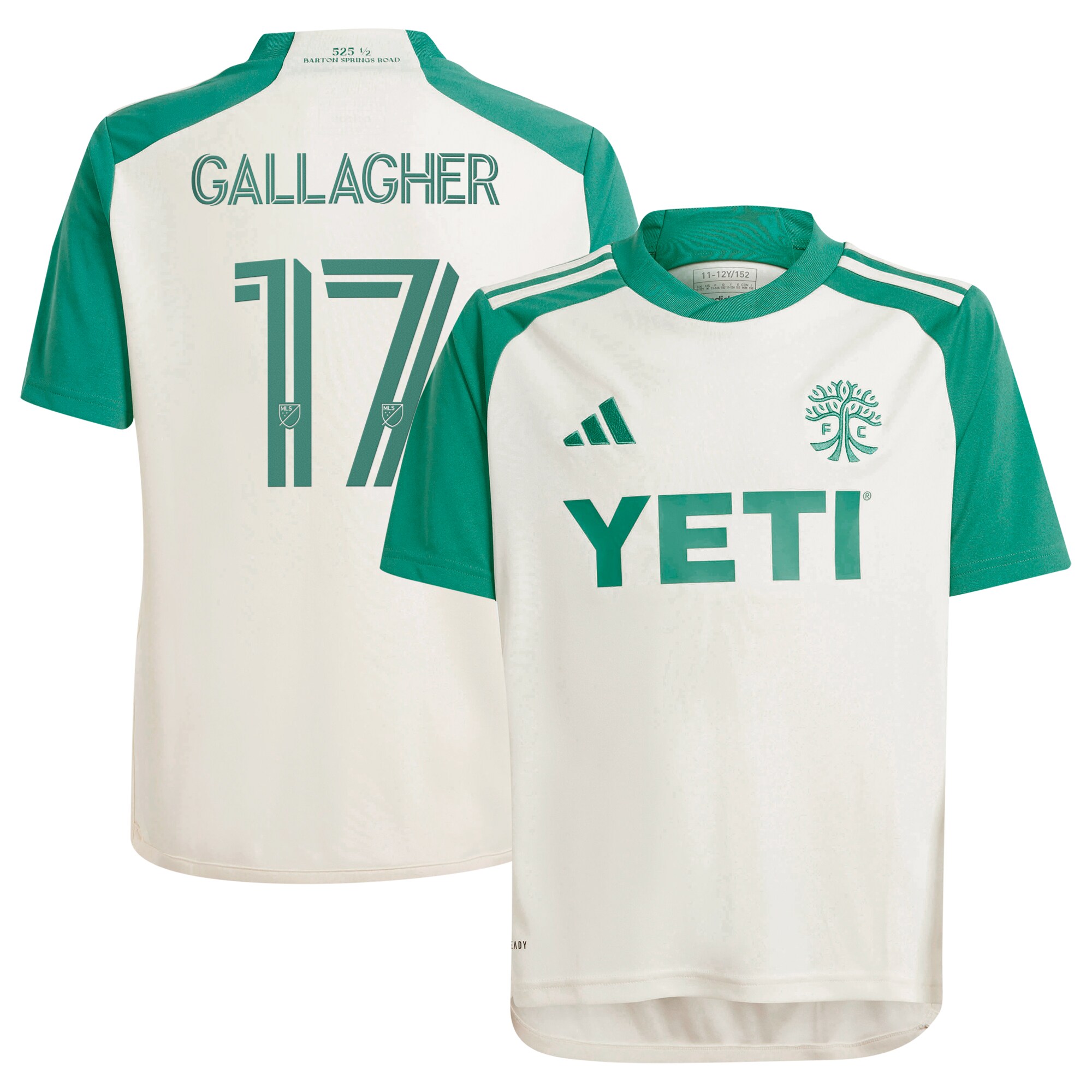 youth austin fc jon gallagher adidas tan 2024 the armadillo kit replica player jersey | Inter Miami CF Jerseys, Hats, and MLS Fan Gear