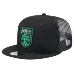 youth austin fc new era black 9fifty snapback trucker hat | Inter Miami CF Jerseys, Hats, and MLS Fan Gear