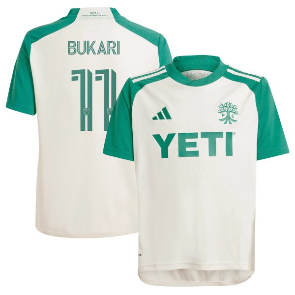 youth austin fc osman bukari adidas tan 2024 the armadillo kit replica player jersey | Inter Miami CF Jerseys, Hats, and MLS Fan Gear