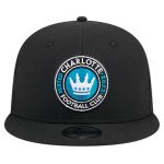 youth charlotte fc new era black 9fifty snapback trucker hat | Inter Miami CF Jerseys, Hats, and MLS Fan Gear