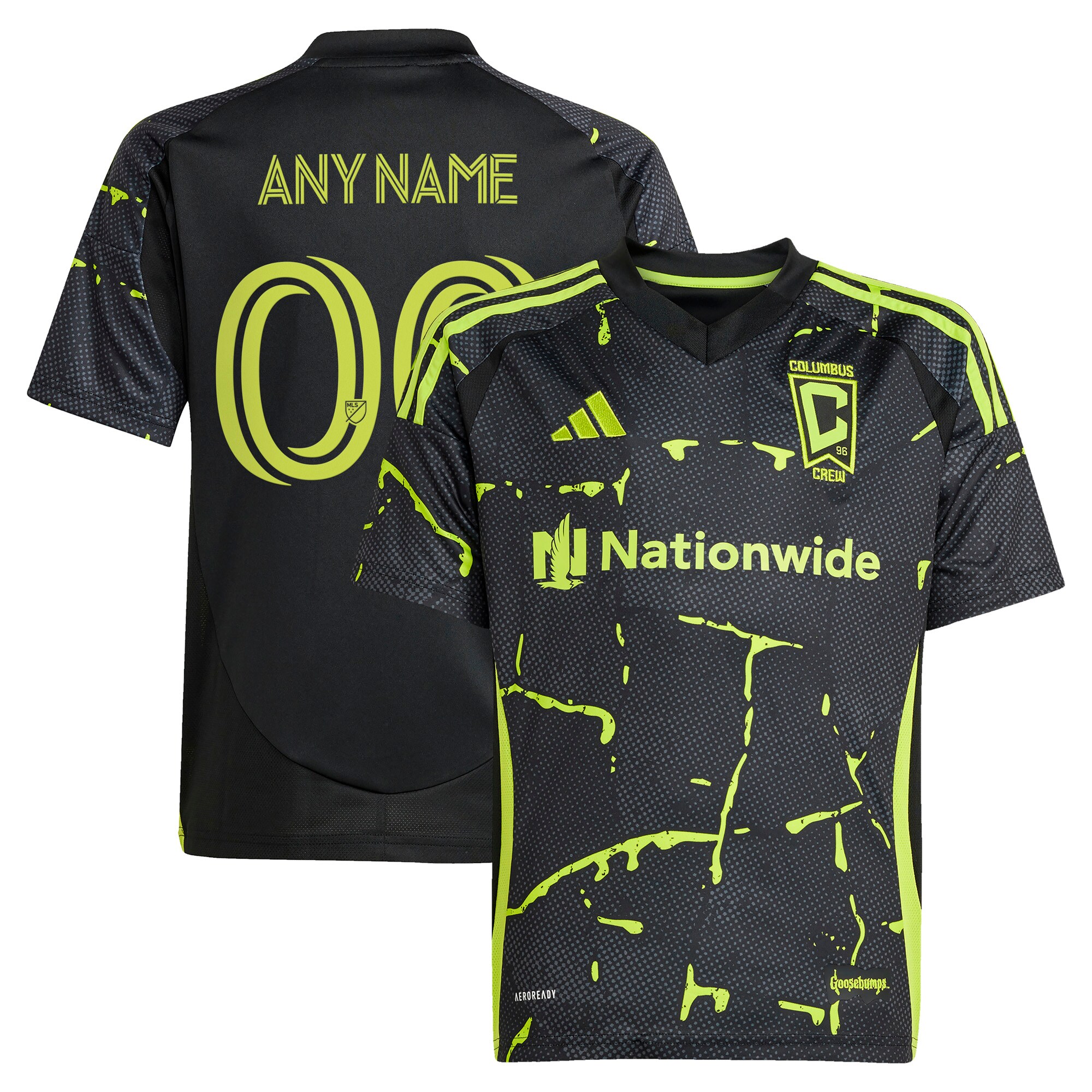 youth columbus crew adidas black 2025 the goosebumps kit replica custom jersey | Inter Miami CF Jerseys, Hats, and MLS Fan Gear