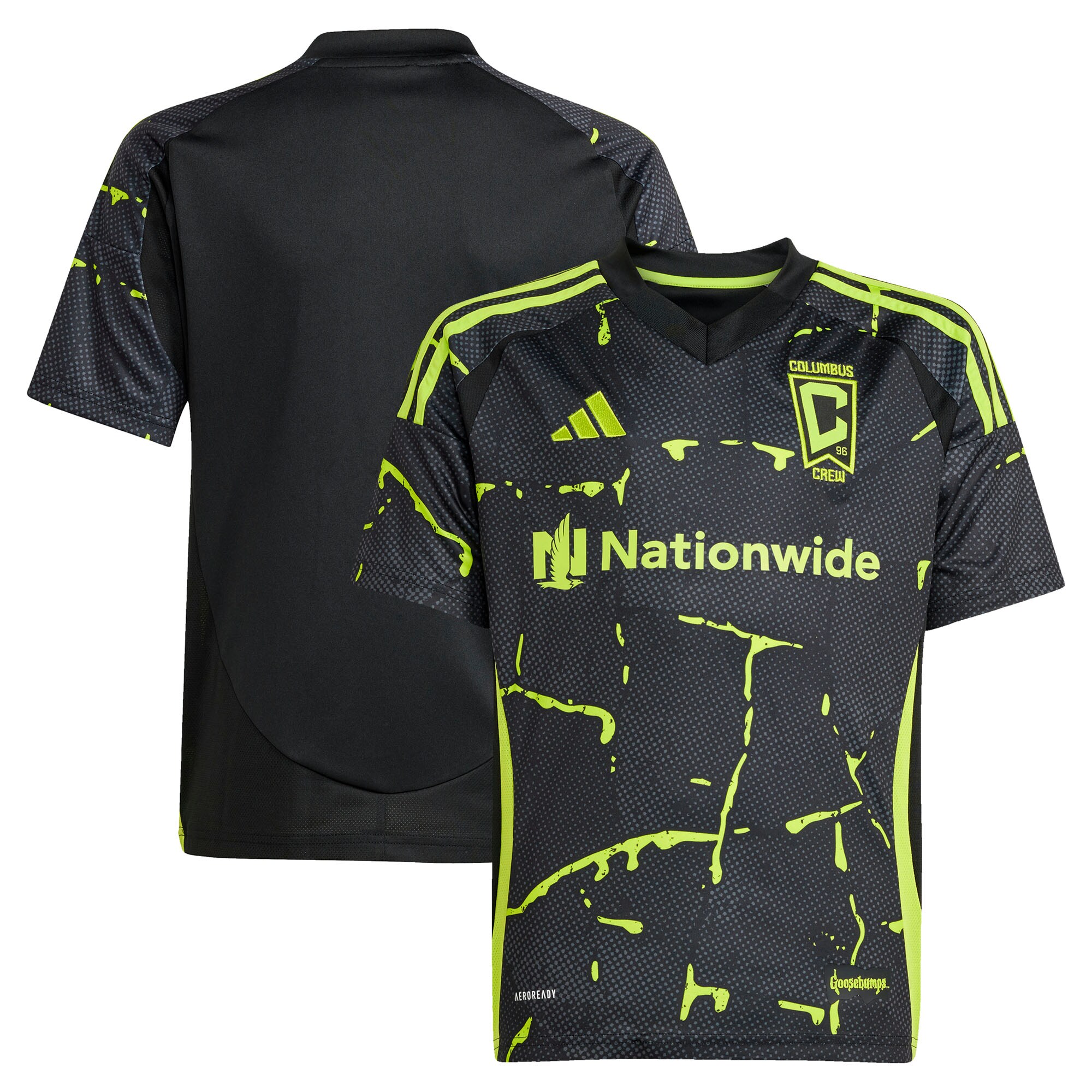 youth columbus crew adidas black 2025 the goosebumps kit replica jersey | Inter Miami CF Jerseys, Hats, and MLS Fan Gear