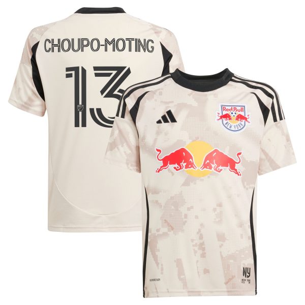 youth new york red bulls eric maxim choupo-moting adidas tan 2025 stone kit replica player jersey | Inter Miami CF Jerseys, Hats, and MLS Fan Gear