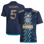 youth philadelphia union jakob glesnes adidas navy 2024 the xv kit replica player jersey | Inter Miami CF Jerseys, Hats, and MLS Fan Gear