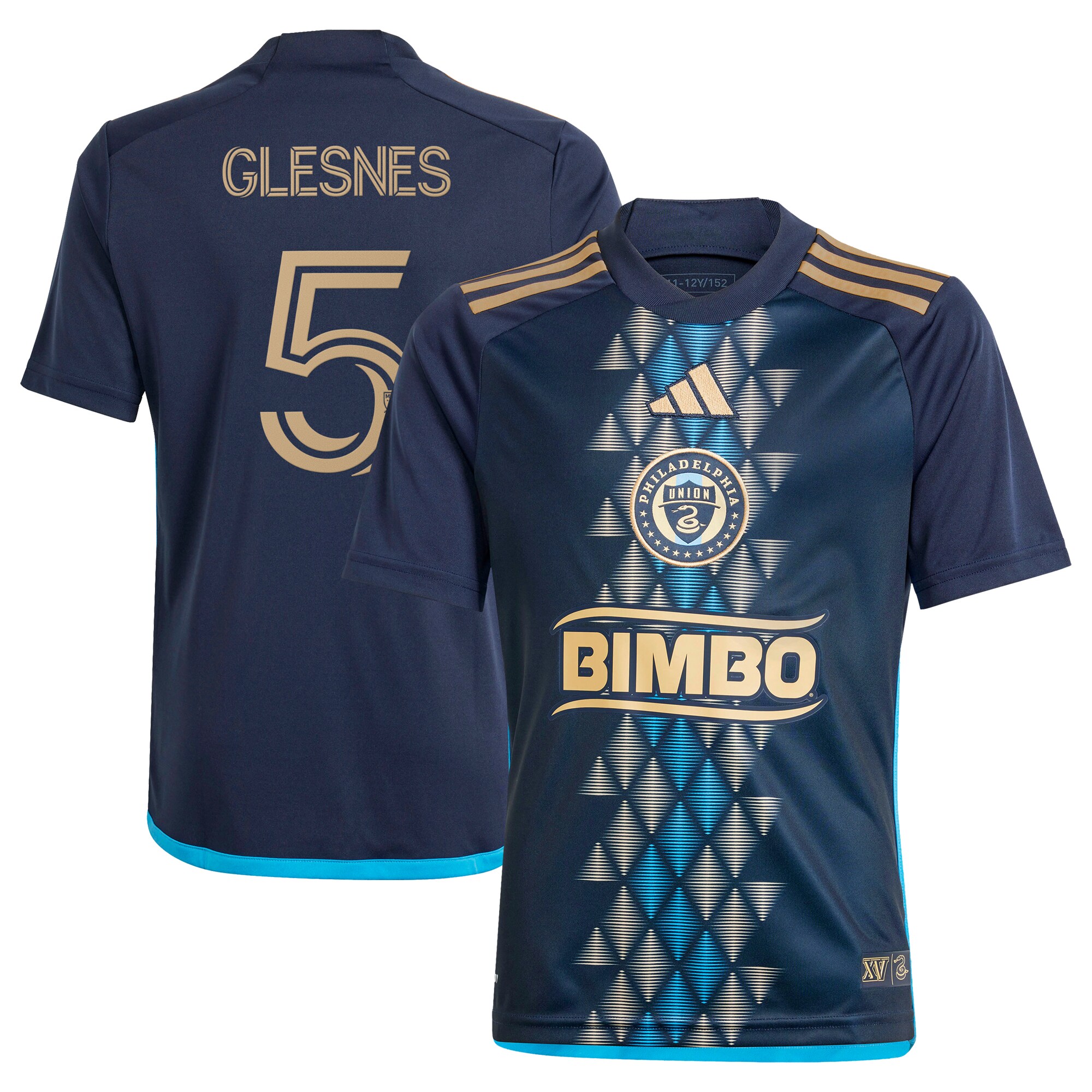 youth philadelphia union jakob glesnes adidas navy 2024 the xv kit replica player jersey | Inter Miami CF Jerseys, Hats, and MLS Fan Gear