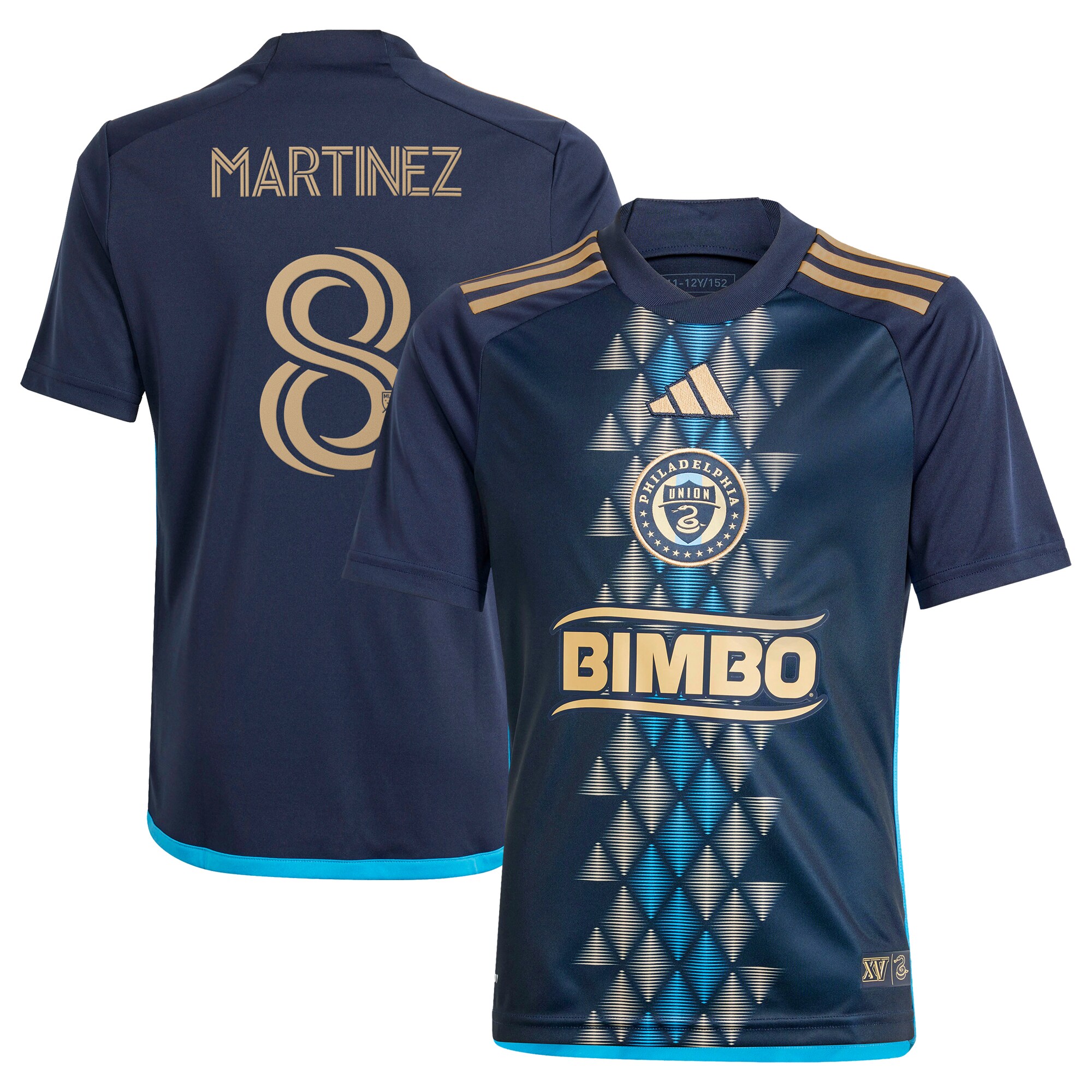 youth philadelphia union jose martinez adidas navy 2024 the xv kit replica player jersey | Inter Miami CF Jerseys, Hats, and MLS Fan Gear