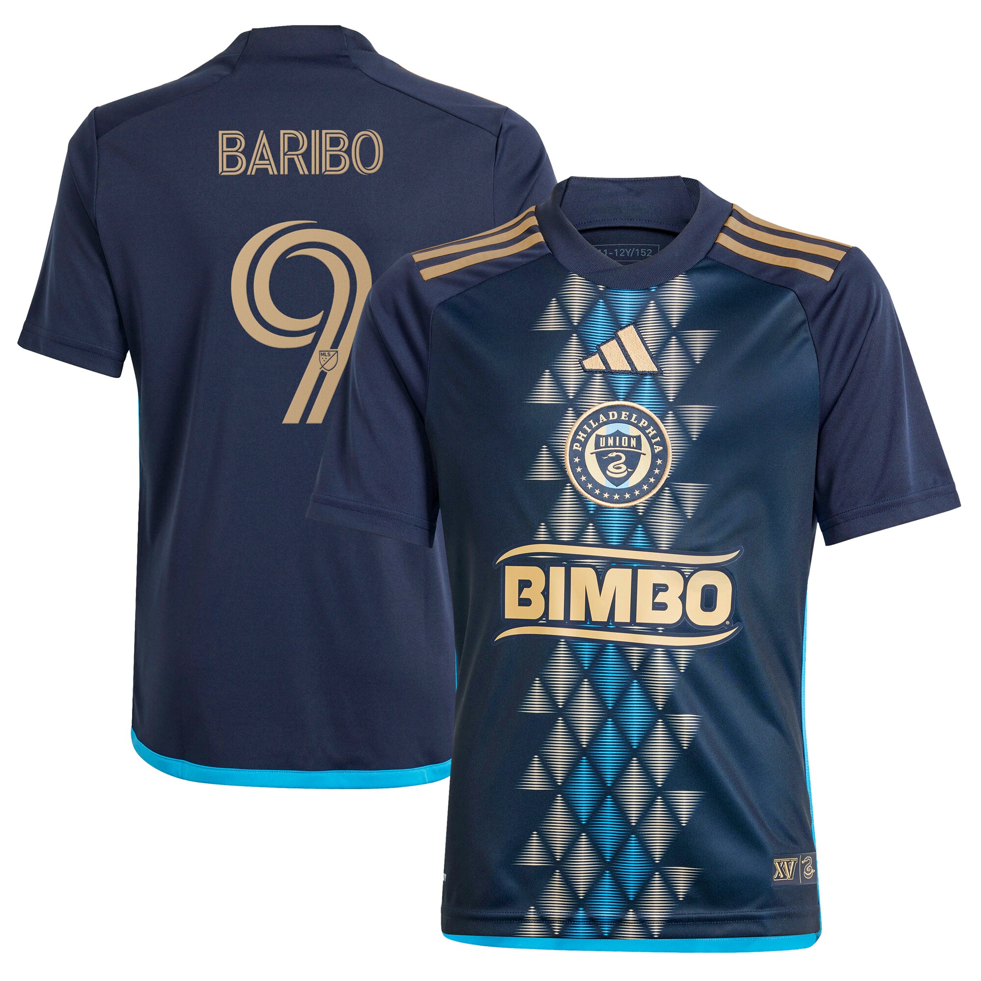 youth philadelphia union tai baribo adidas navy 2024 the xv kit replica player jersey | Inter Miami CF Jerseys, Hats, and MLS Fan Gear