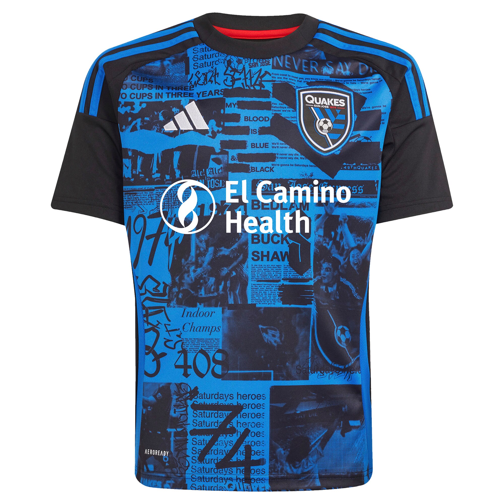 youth san jose earthquakes hernán lópez adidas black 2025 headliner replica player jersey | Inter Miami CF Jerseys, Hats, and MLS Fan Gear
