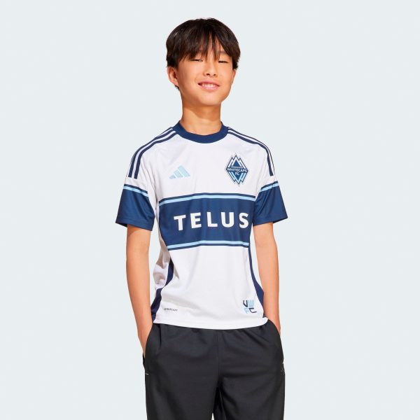 youth vancouver whitecaps fc adidas white 2025 the peak replica jersey | Inter Miami CF Jerseys, Hats, and MLS Fan Gear